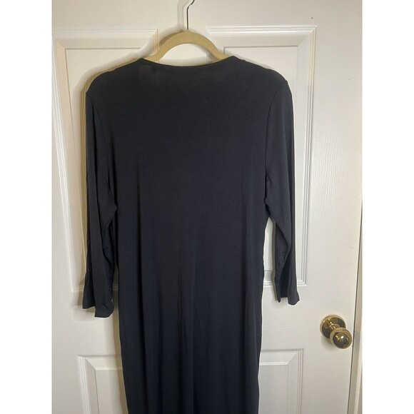 Colleen Lopez Back V-neck 3/4 Sleeve MIDI Dress Size XL NWOT - Picture 8 of 10